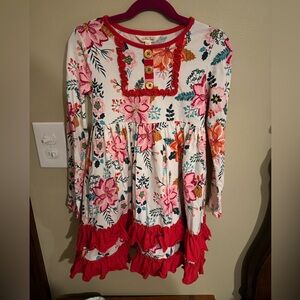 Matilda Jane - Talk About Floral Christmas Holiday Dress |Size 6|